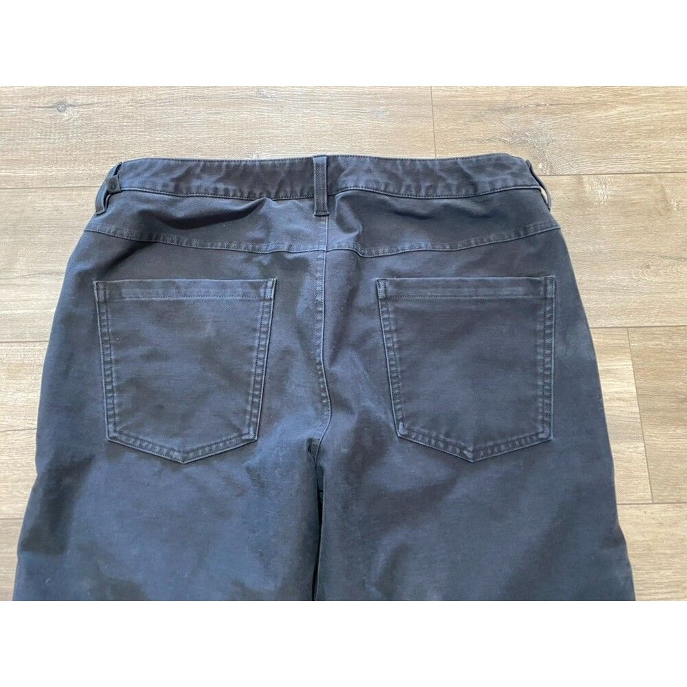 Lululemon Tech Canvas ABC Mens 33X27 Utilitech Scratch Resistant Charcoal Pants - Picture 7 of 8